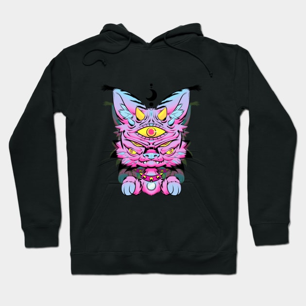 Monster Kitten Hoodie by gorillaprutt